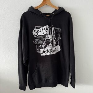Social Distortion Black Hoodie Sweatshirt XL